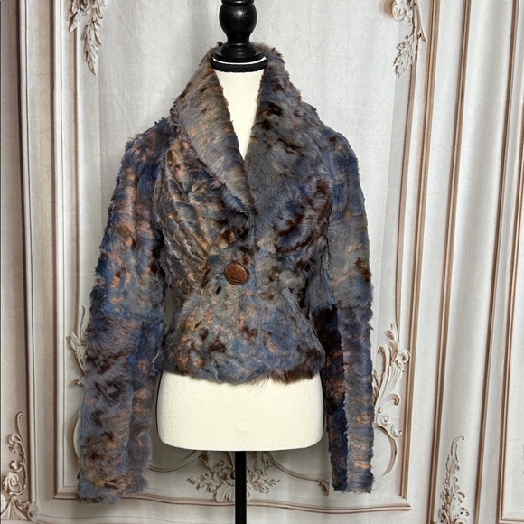 Yigal Azrouel Multicolor Fur Jacket - Picture 1 of 8
